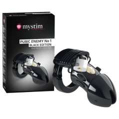   mystim Black Edition PUBIC ENEMY No 1 - cușcă electro pentru penis