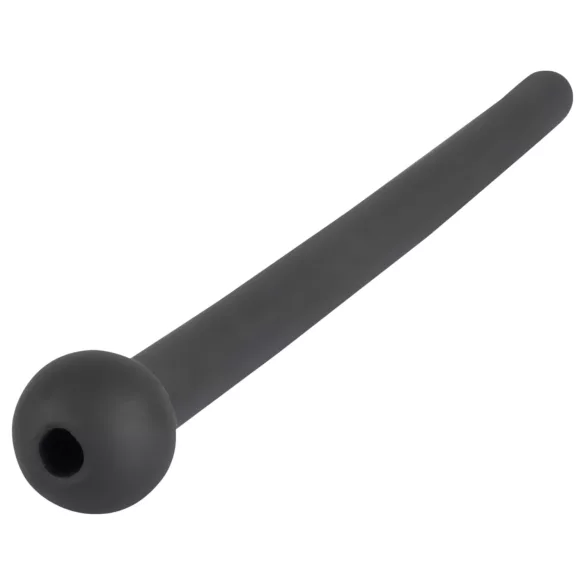 Piss Play - dilatator uretral gol, din silicon negru