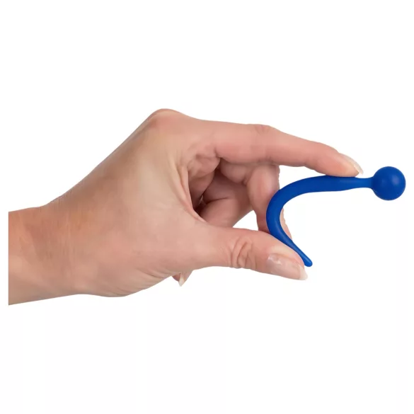 Dilator Sperm Stopper - dilatator uretral cu bilă - silicon albastru