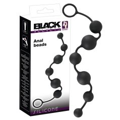 Black Velvet - dildou anal cu 6 bile (negru) Black Velvet - dildou anal cu 6 bile (negru)