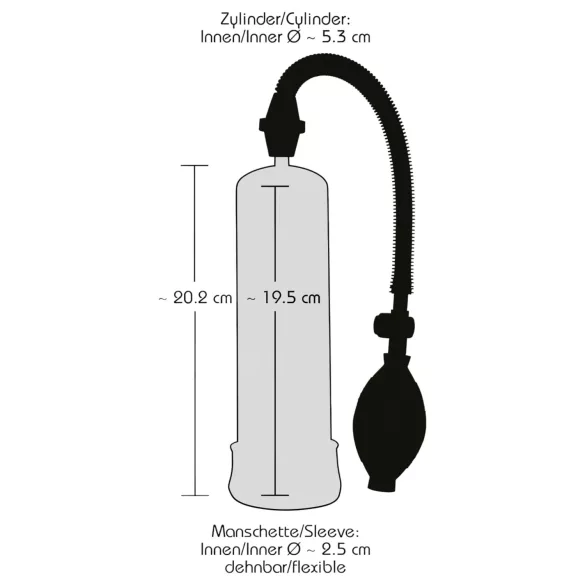 Bang Bang - pompă pentru penis - negru