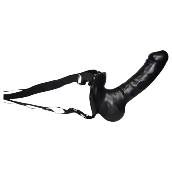 You2Toys - dildo cu ham - negru - felcsatolabil