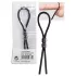 You2Toys - Inel penian reglabil cu bile - silicon negru