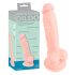 Medical - dildo din silicon medical (18cm) - natural