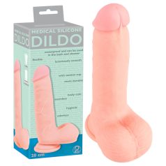 Medical - dildo din silicon medical (20cm) - natur