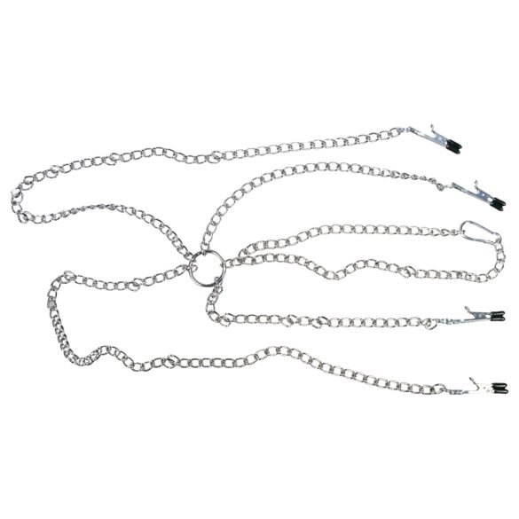 Lanț sexual - clești pentru sfârcuri - feminin