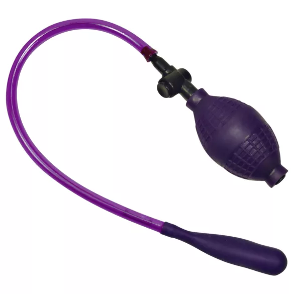 Bad Kitty - dop anal extensibil cu pompă - latex - mov