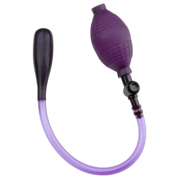 Bad Kitty - dop anal extensibil cu pompă - latex - mov