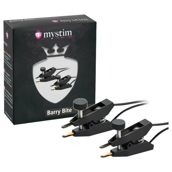 mystim Barry Bite - electrostimulator sâni - cleme set 2 bucăți