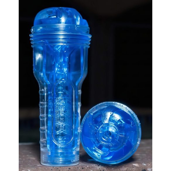 Fleshlight Turbo Thrust - masturbator cu efect de sucțiune - albastru