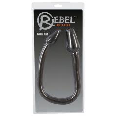 Rebel Double Plug - dop plug anal dublu conic (negru)