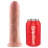 King Cock - dildo cu ham - 20 cm - culoare naturală