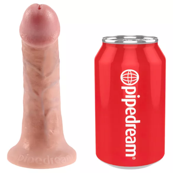 King Cock - dildo cu curea - 15cm - culoare natur