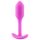 b-vibe Snug Plug 1 - plug anal cu greutate internă (55g) - roz