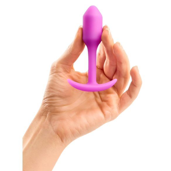 b-vibe - dop anal cu greutate internă 55g - silicon roz