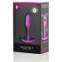 b-vibe Snug Plug 1 - plug anal cu greutate internă (55g) - roz