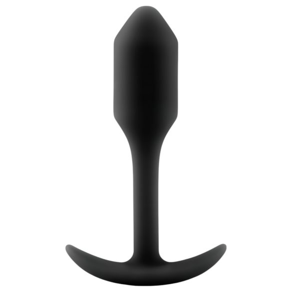 b-vibe Snug Plug 1 - dop anal cu greutăți interioare (55g) - negru