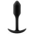 Snug Plug 1 b-vibe: dop anal cu greutate internă (55g) - negru