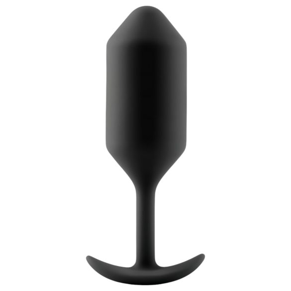 b-vibe - dop anal cu bile duble - 180g - silicon negru