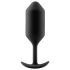b-vibe - dop anal cu bile duble - 180g - silicon negru