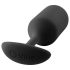 b-vibe - dop anal cu bile duble - 180g - silicon negru
