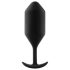 b-vibe Snug Plug 4 - dop plug anal cu bile (257g) - negru