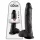 King Cock - dildo realist cu testicule - 25 cm - negru