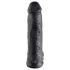 King Cock - dildo realist cu testicule - 30 cm - negru