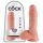 King Cock 8 dildo cu testicule (20 cm) - culoare naturală