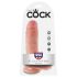 King Cock 8 dildo cu testicule (20 cm) - culoare naturală