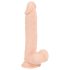 Nature Skin - dildo realist ventuzat - culoare naturală (mediu)
