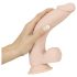 Dildo realist cu ventuză - mediu, natur, Nature Skin