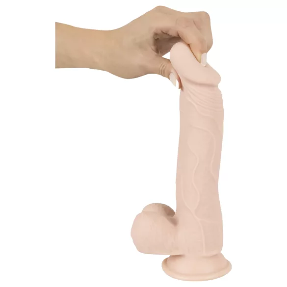 Nature Skin - dildo realist cu ventuză (culoare naturală, mărime medie)