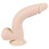 Nature Skin - dildo realist ventuzat - culoare naturală (mediu)