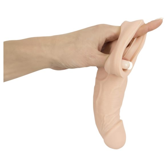 Nature Skin - Prelungitor penis cu inel - silicon realist