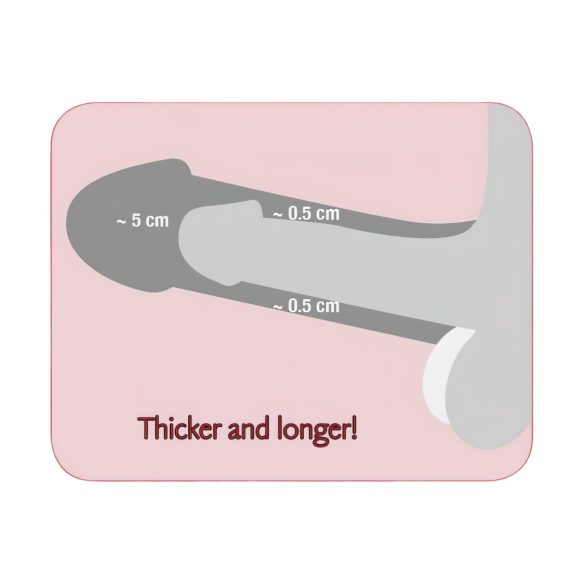 Nature Skin - Prelungitor penis cu inel - silicon realist