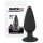 Black Velvet: Plug anal greu de 75g (negru)
