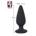 Black Velvet: Plug anal greu de 75g (negru)