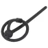 Penisplug - dop uretral cu inel pentru gland - silicon negru, gol pe interior