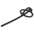 Penisplug - dop uretral cu inel pentru gland - silicon negru, gol pe interior
