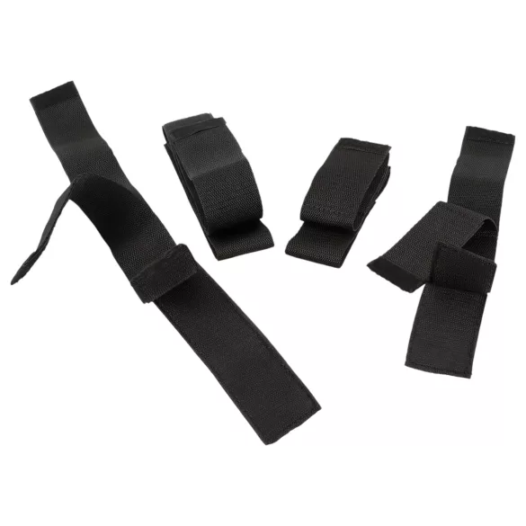 Bad Kitty - set de restrângere mâini și picioare - negru