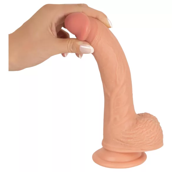 realistixxx - dildo realist cu ventuză (22 cm, culoarea pielii)