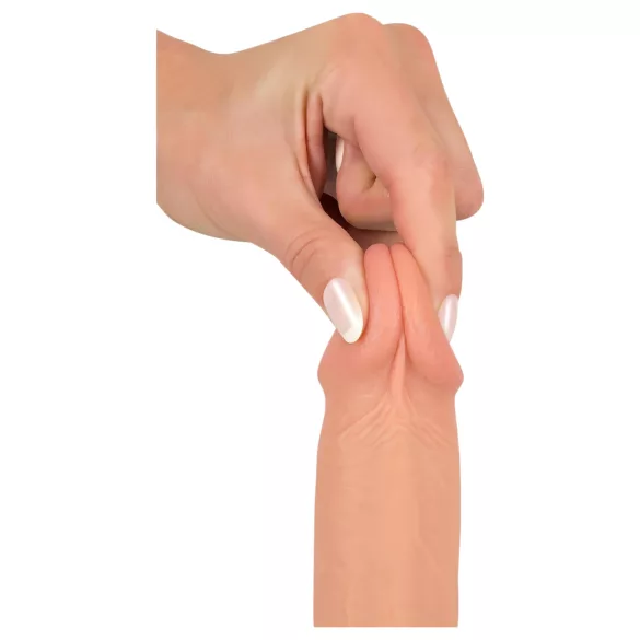 realistixxx - dildo realist cu ventuză (22 cm, culoare naturală)