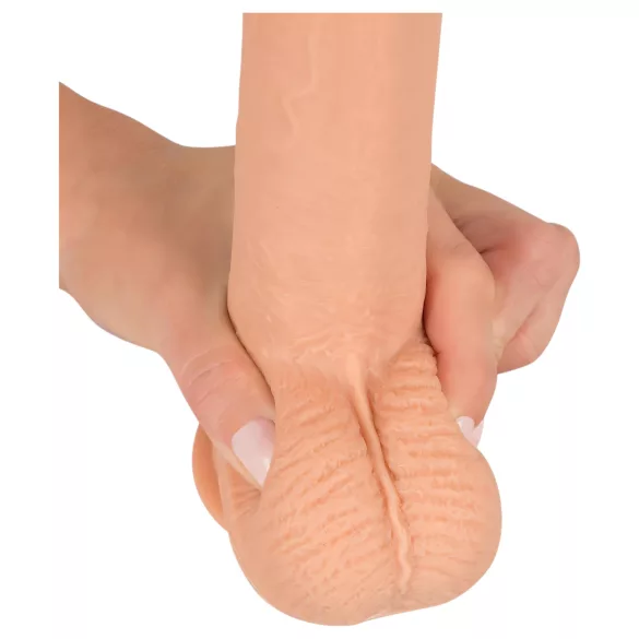 realistixxx - dildo realist cu ventuză (22 cm, culoare naturală)