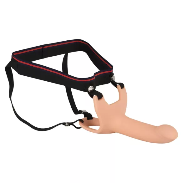 You2Toys - strap-on M - dildo gol cu curea - culoare natur
