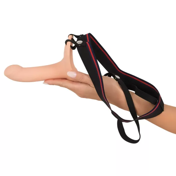You2Toys - strap-on M - dildo gol cu curea - culoare natur