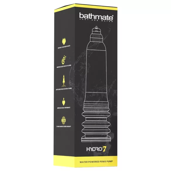 Bathmate Hydro7 - pompă hidraulică pentru penis (transparentă)