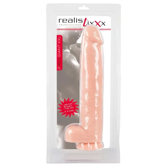 realistixxx Giant 3XL - dildo realist (42 cm, culoare naturală)