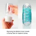TENGA Spinner Tetra - masturbator pentru bărbați - transparent