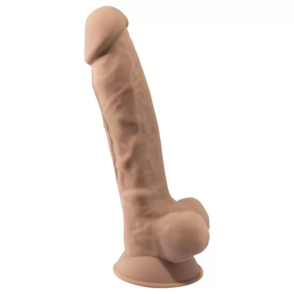 Silexd 7 - dildo cu ventuză - 17,5 cm - culoare naturală